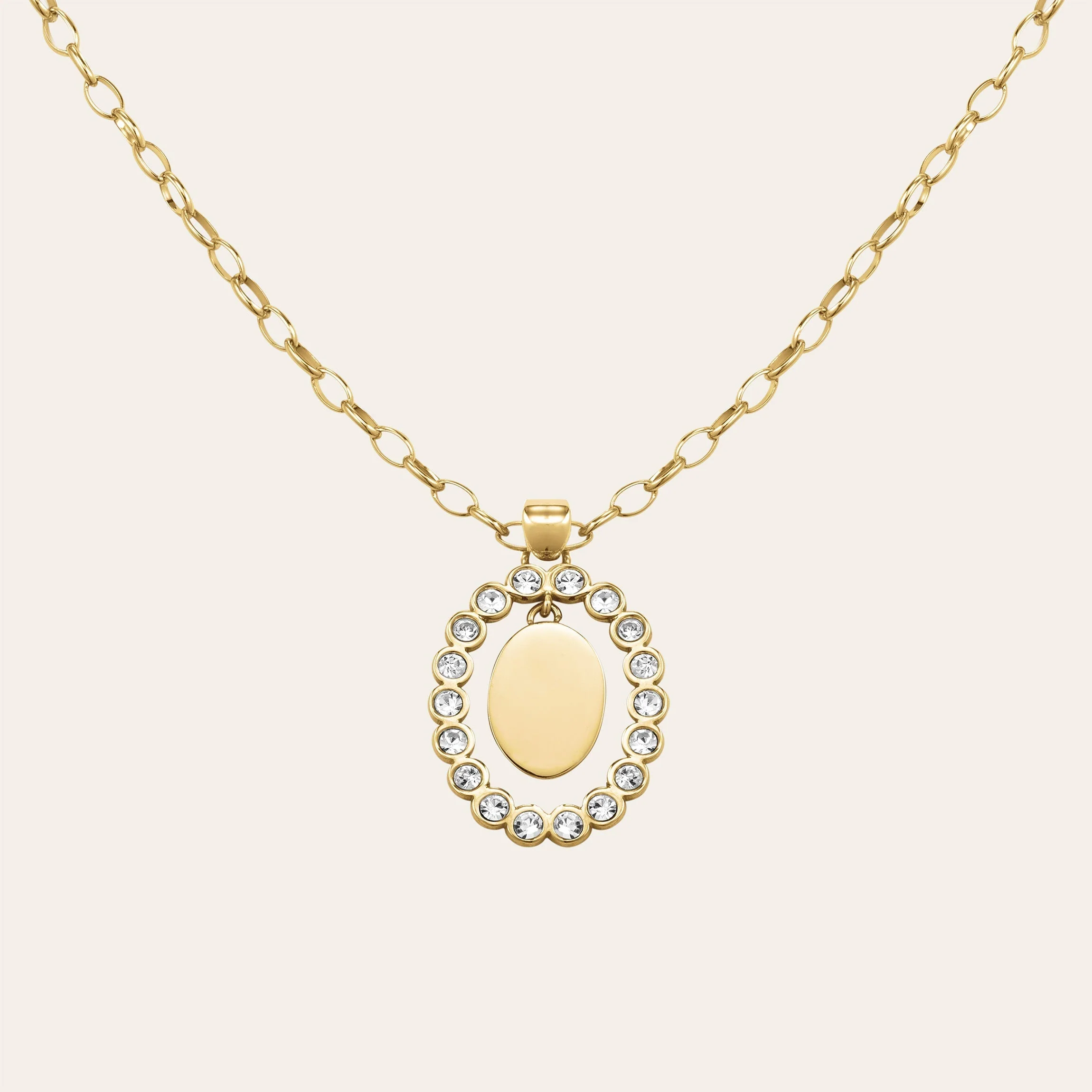 Oval Halskette