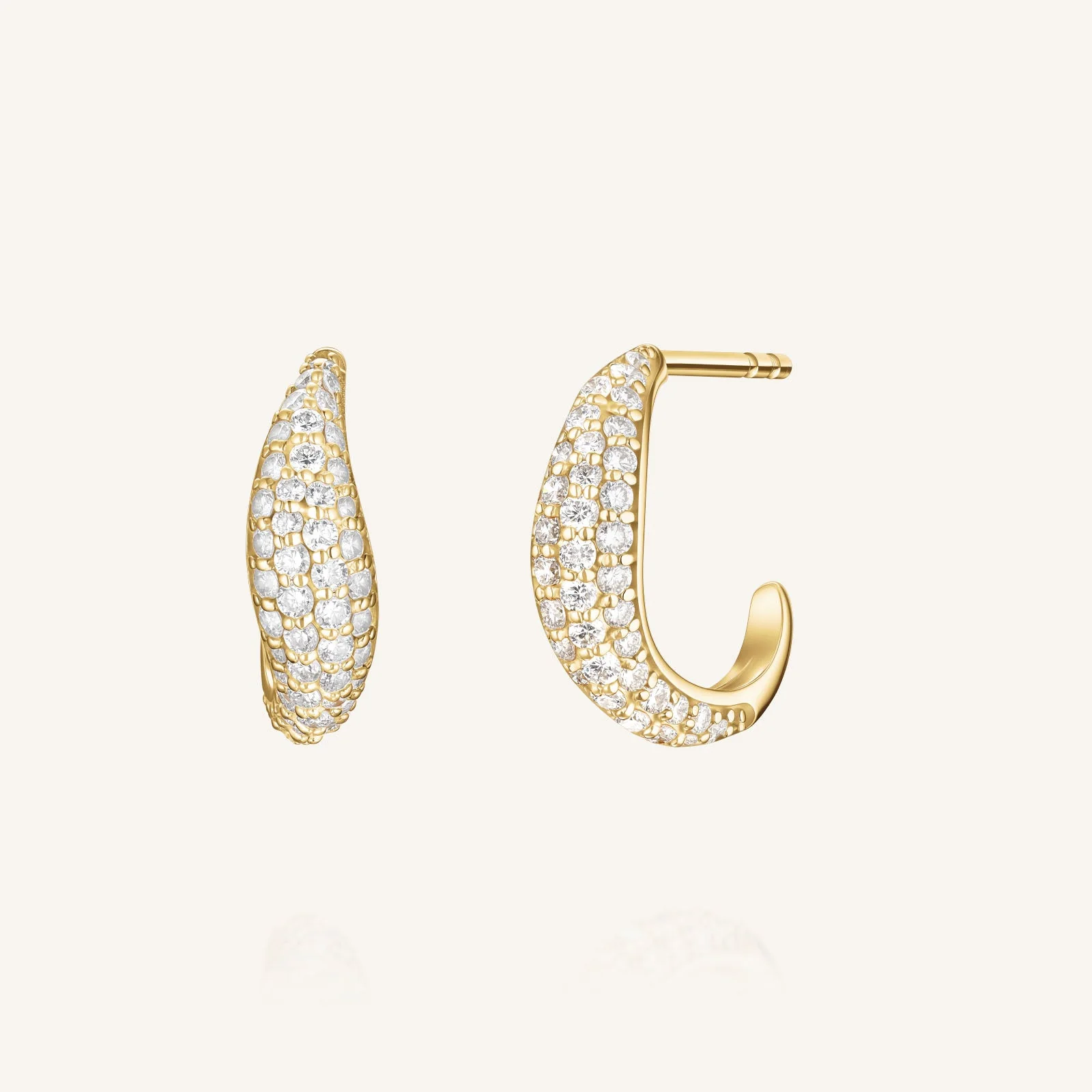 Eterna Pave Hoops