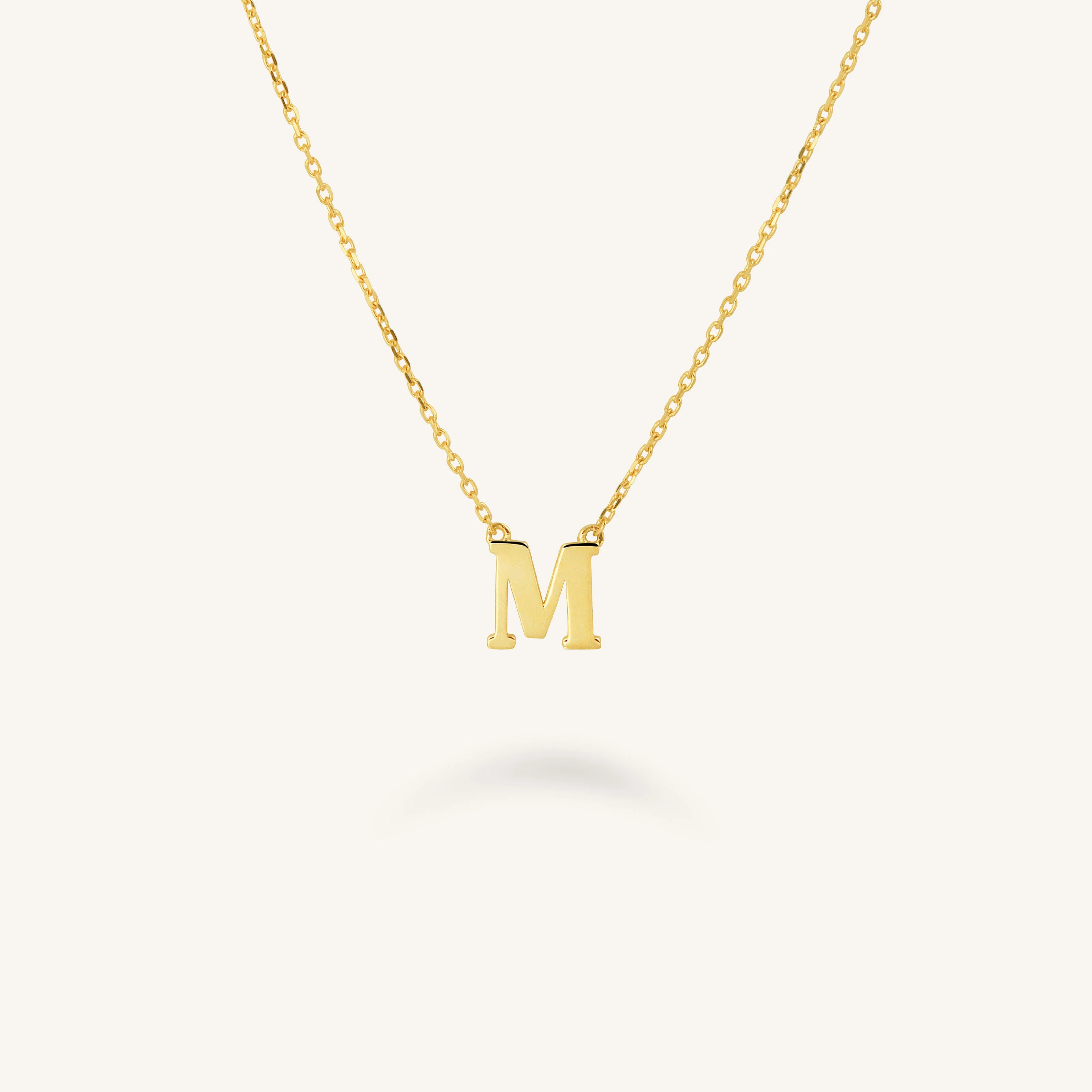 Initial Halskette M