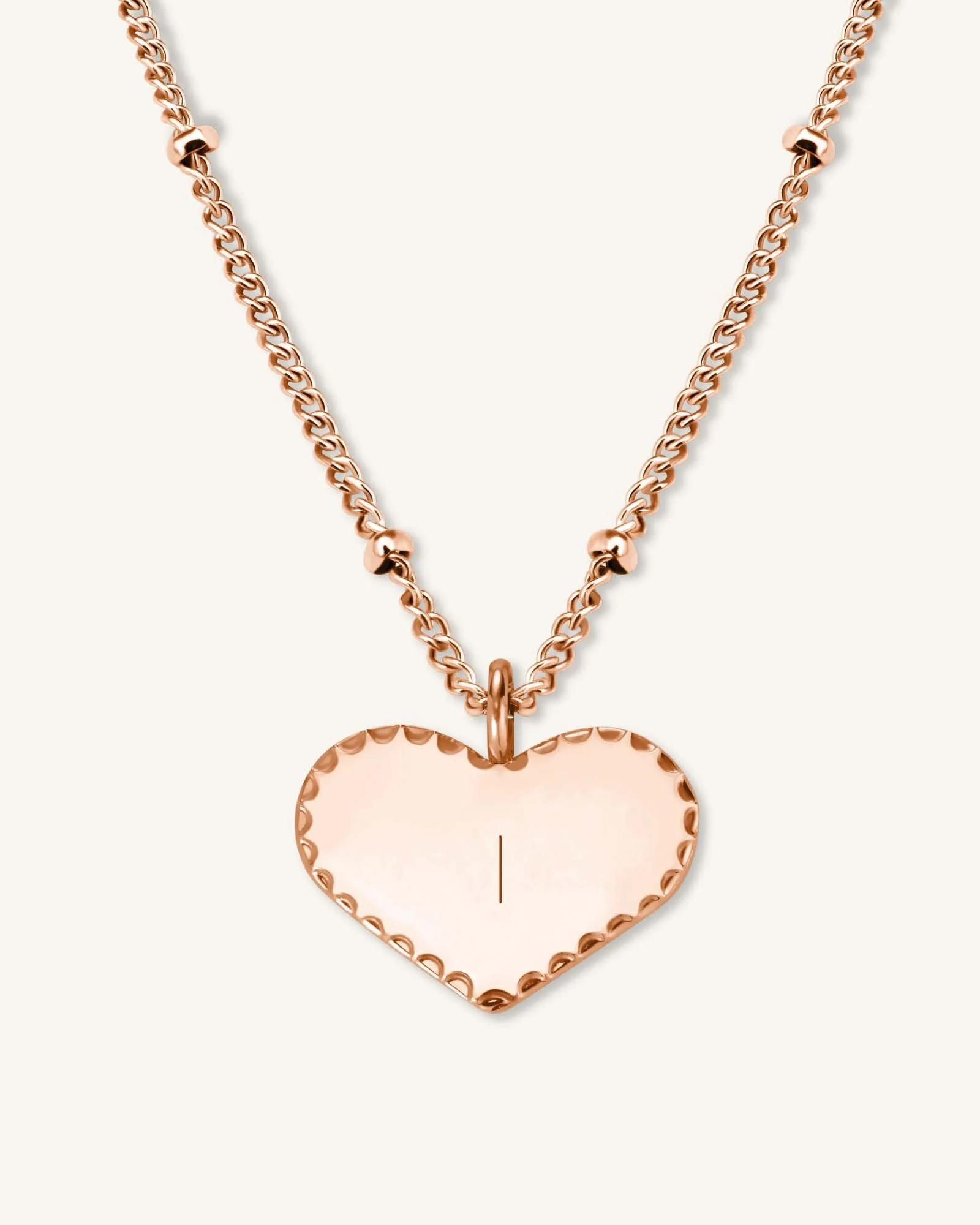 Single Heart Halskette - Image 2