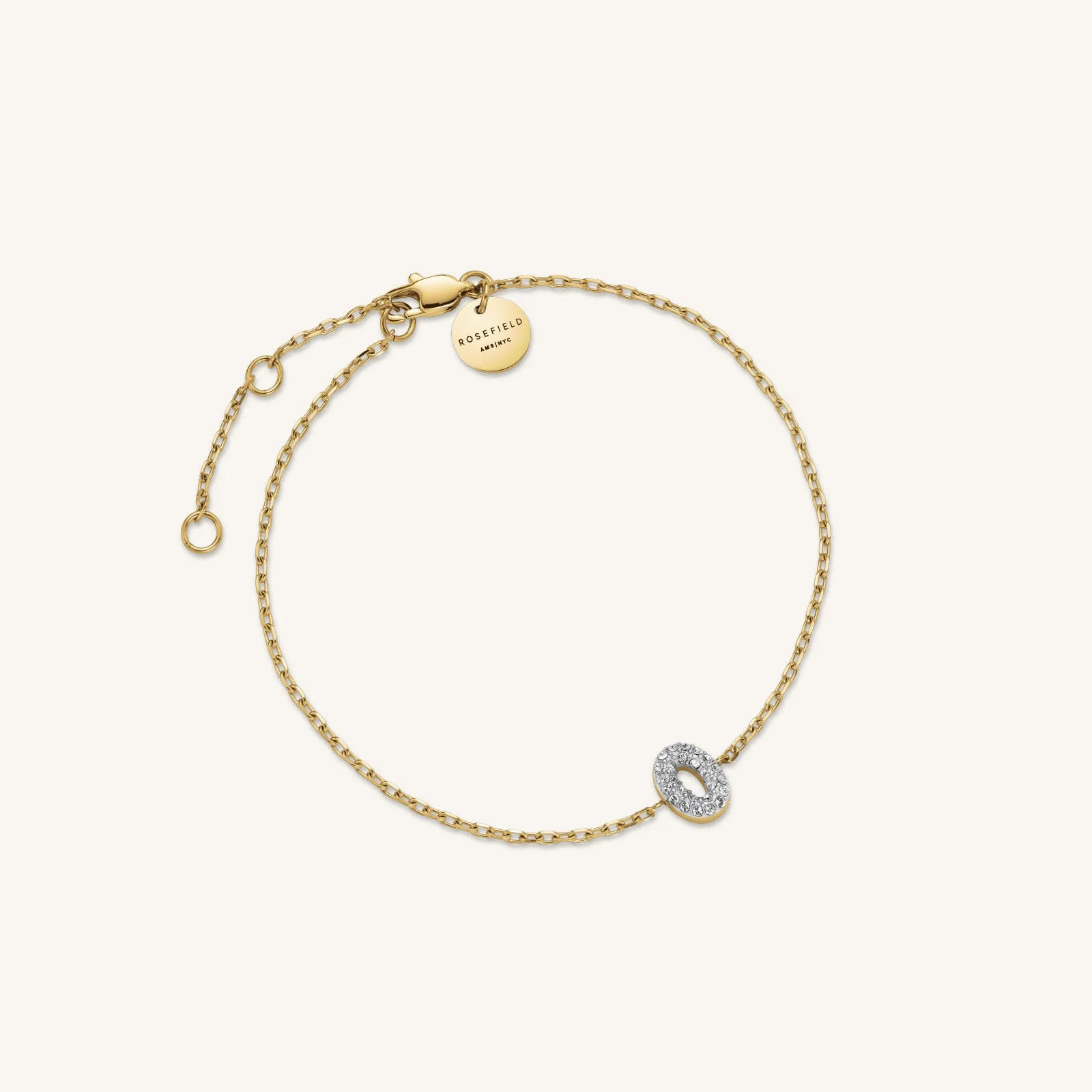 Kristall buchstabe O Armband