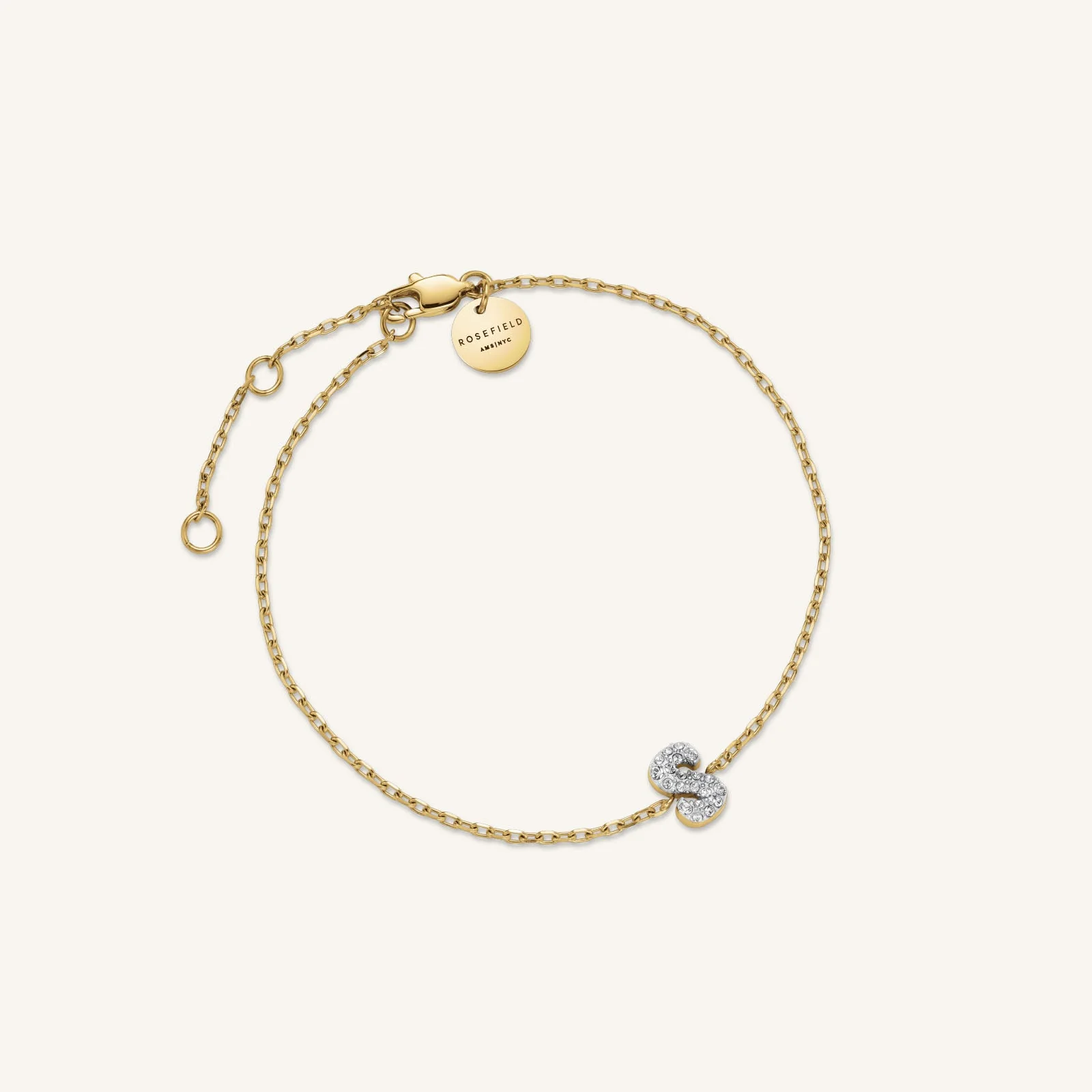 Kristall buchstabe S Armband