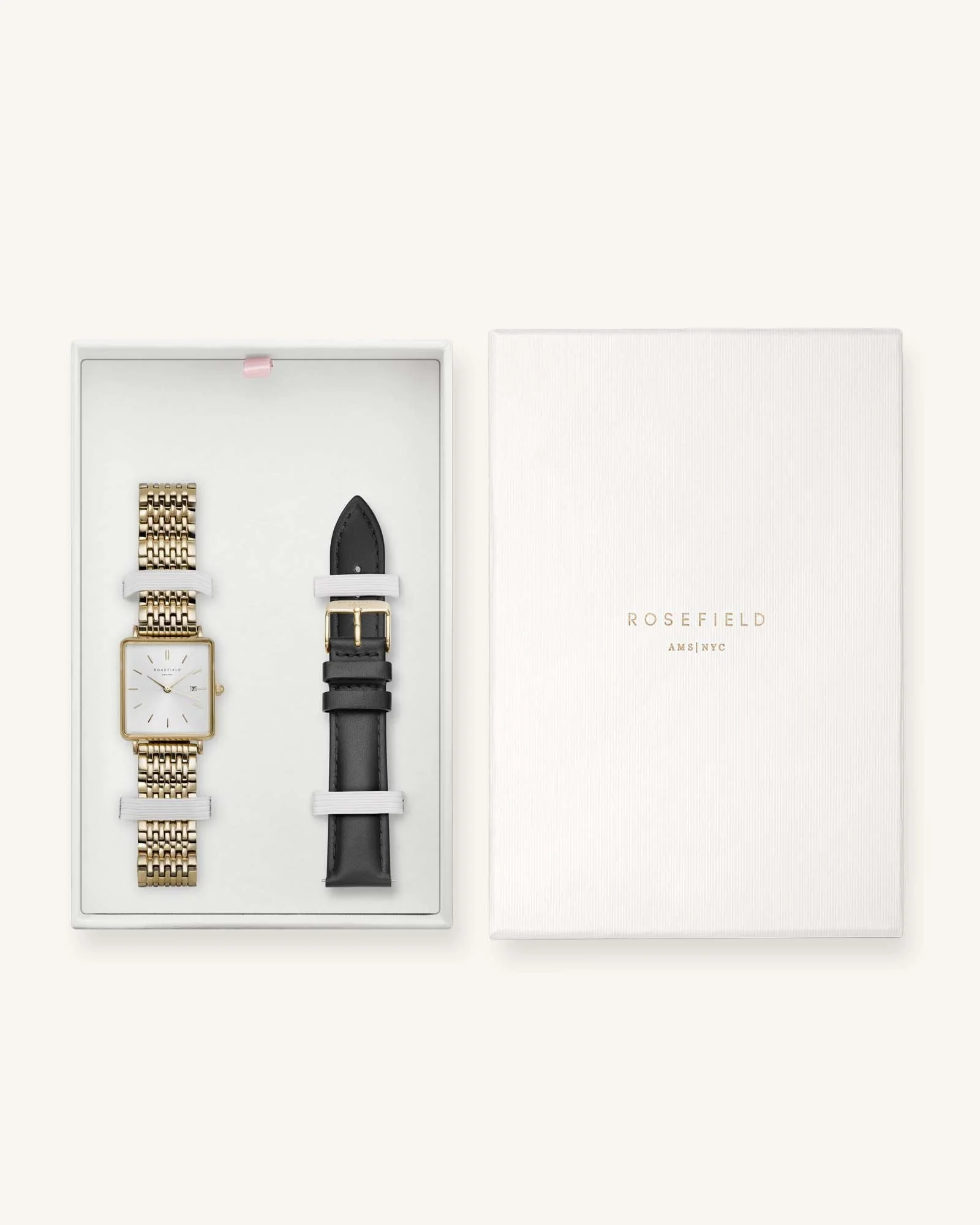 Boxy Gold + Uhrenband Geschenkset