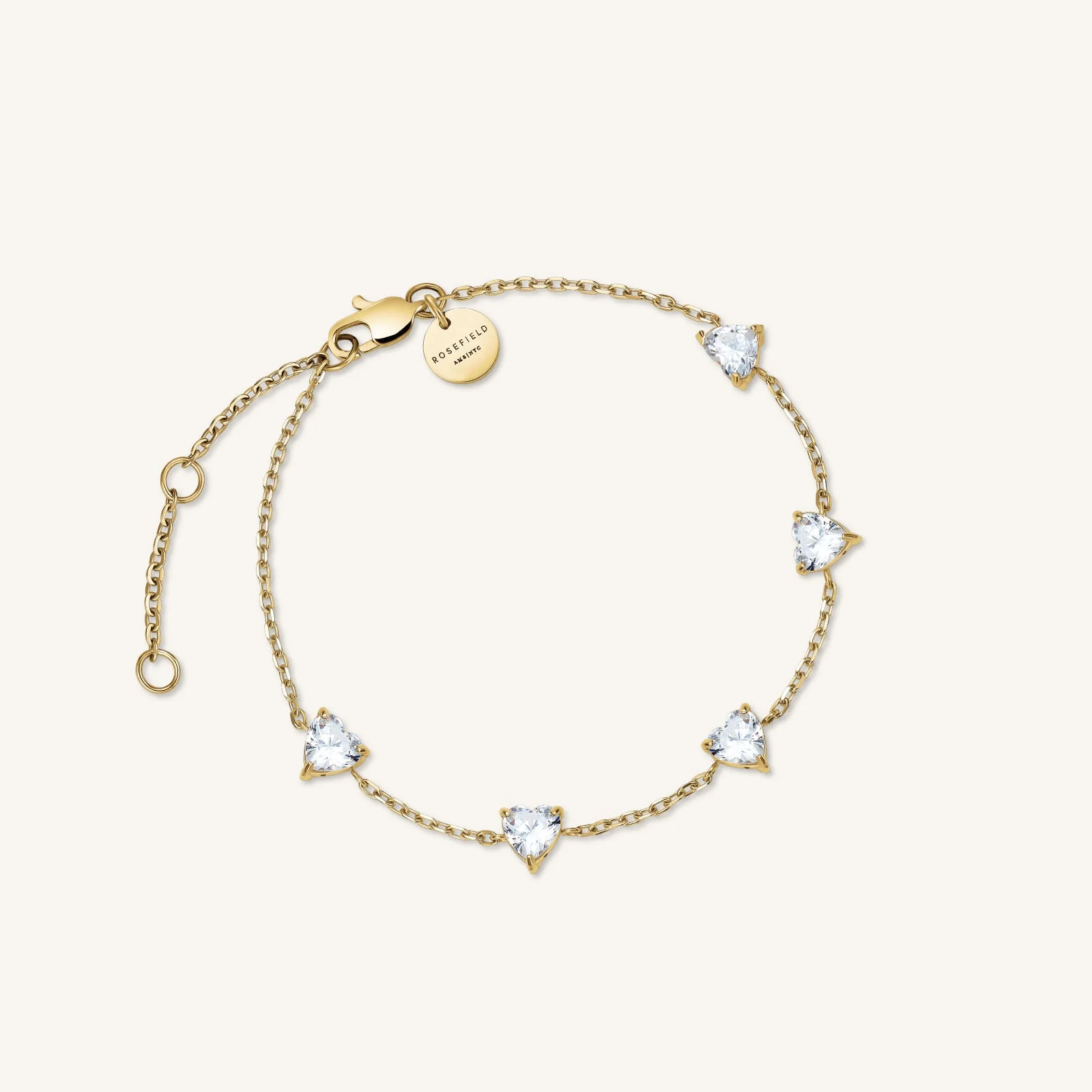 Armband mit Herzreihe