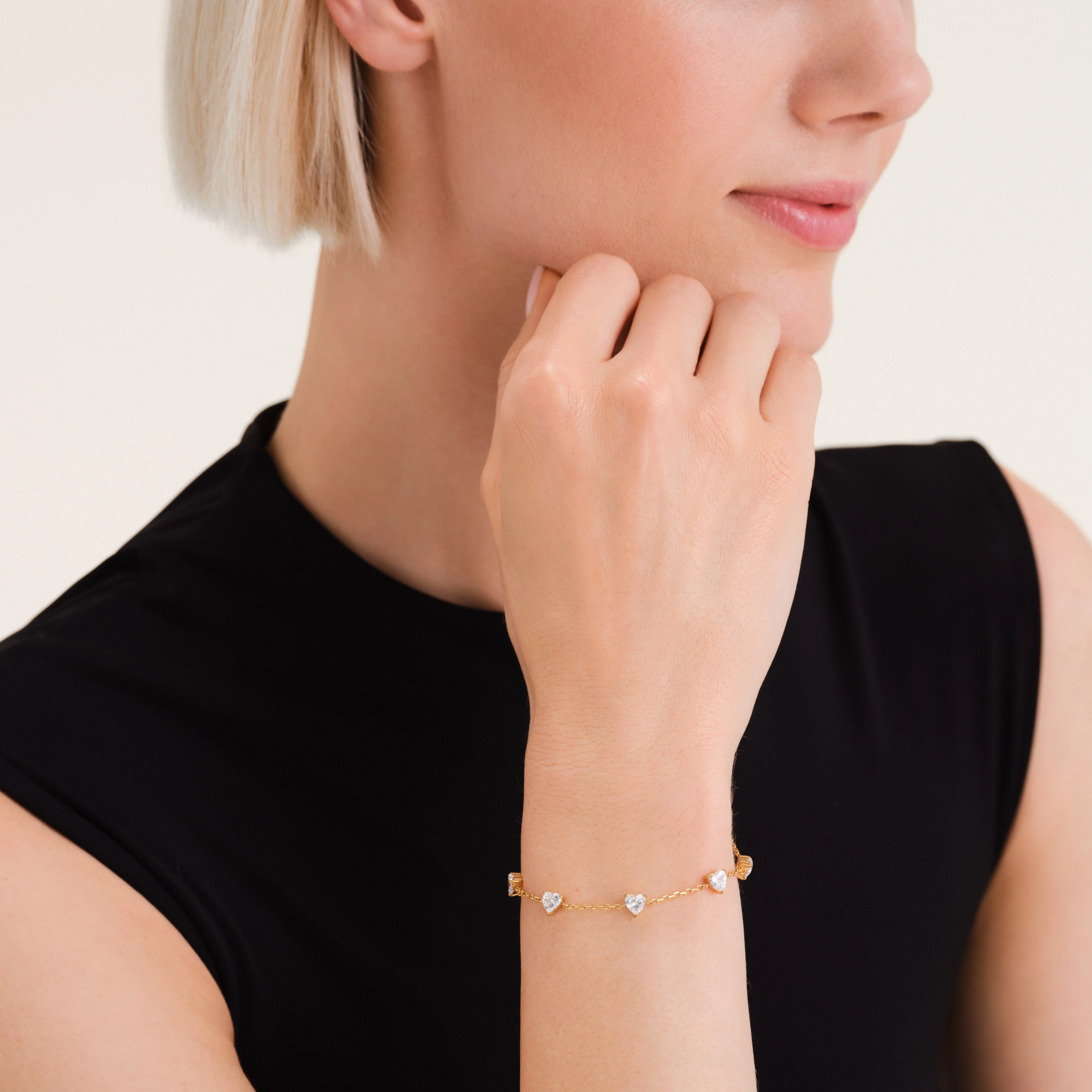 Armband mit Herzreihe - Image 2