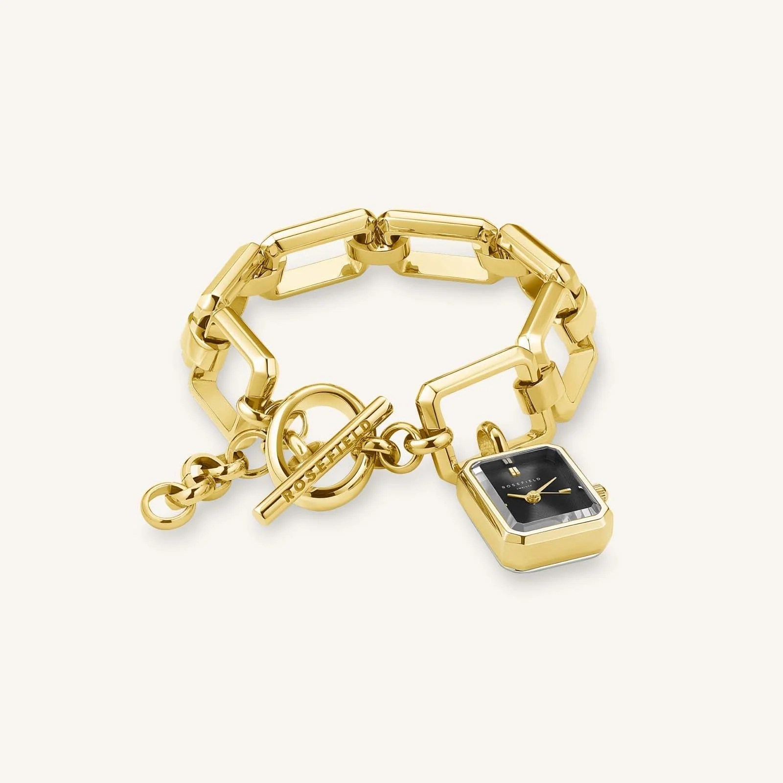 Octagon Chain Gold Schwarz