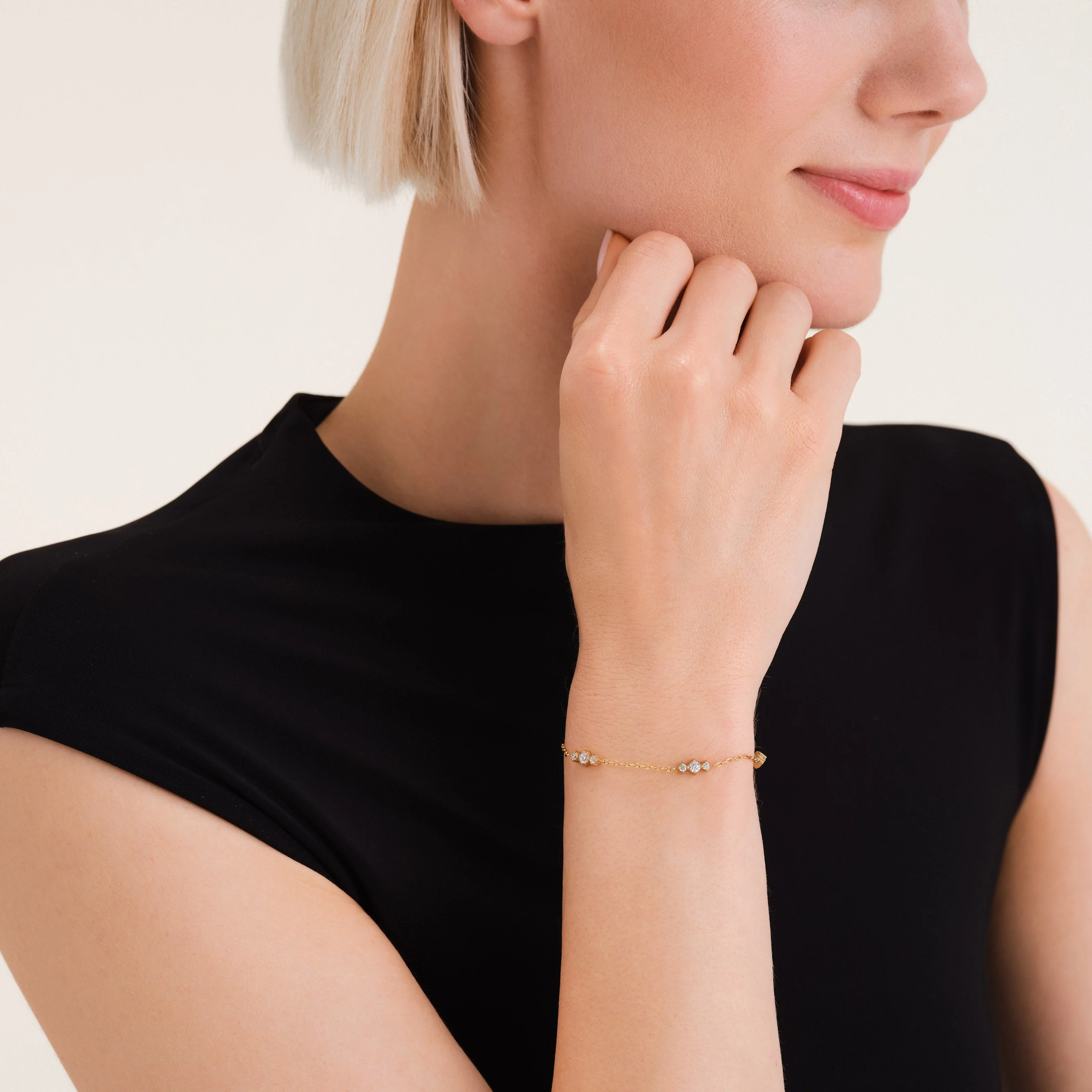 Dreifaches Steine-Armband - Image 6
